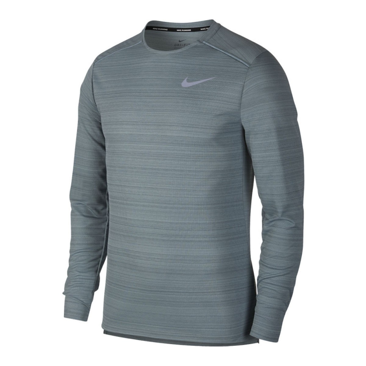 Layer up in the Nike Dri-FIT Miler Men's Long-Sleeve Running Top. Sweat-wicking, breathable 