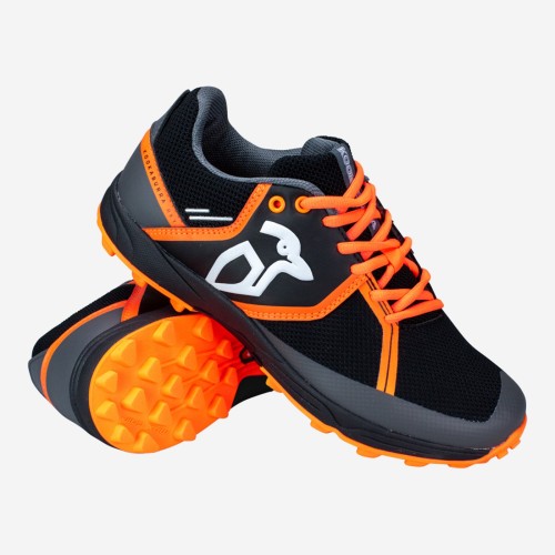 Kookaburra Convert Hockey Shoes Black Orange Acclaimed hockey specific outsole to provide superb traction Coated mesh upper for added water resistance and durability Advanced EVA mid sole for superior...