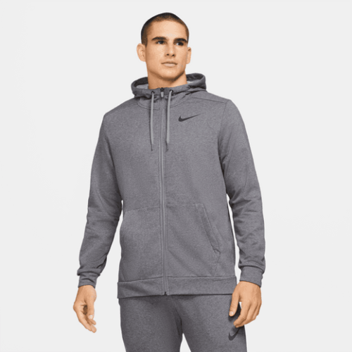 Nike dri clearance fit grey hoodie