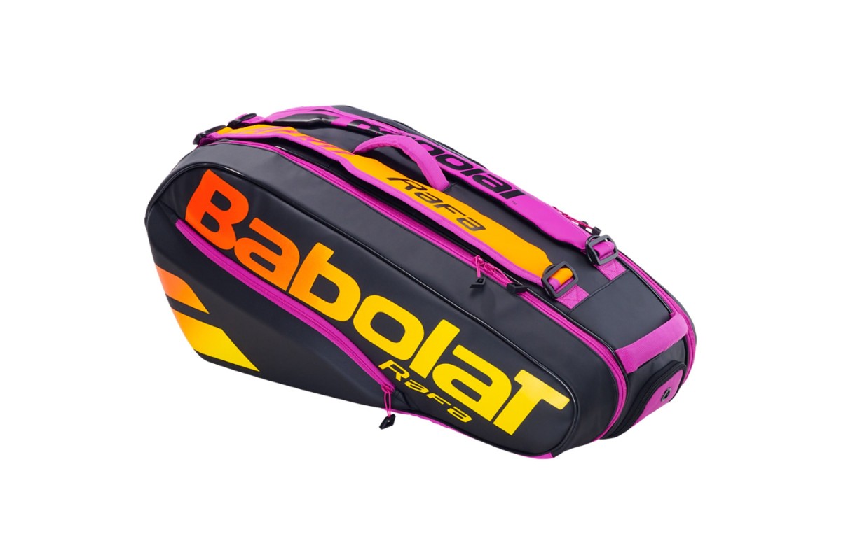 Babolat Pure Aero RAFA 6 Racket Bag Black Orange Purple