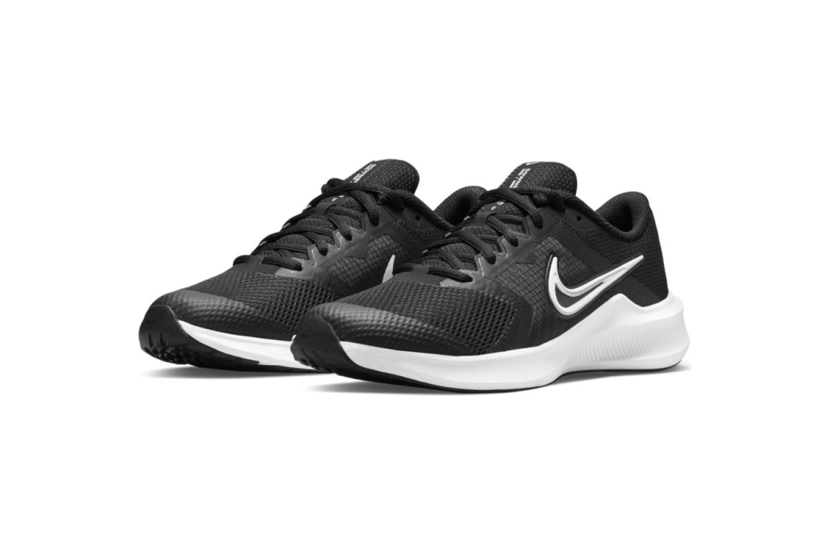 Nike Downshifter 11 Kids Running Shoe Black / White 3, 2, 1, GO! The ...