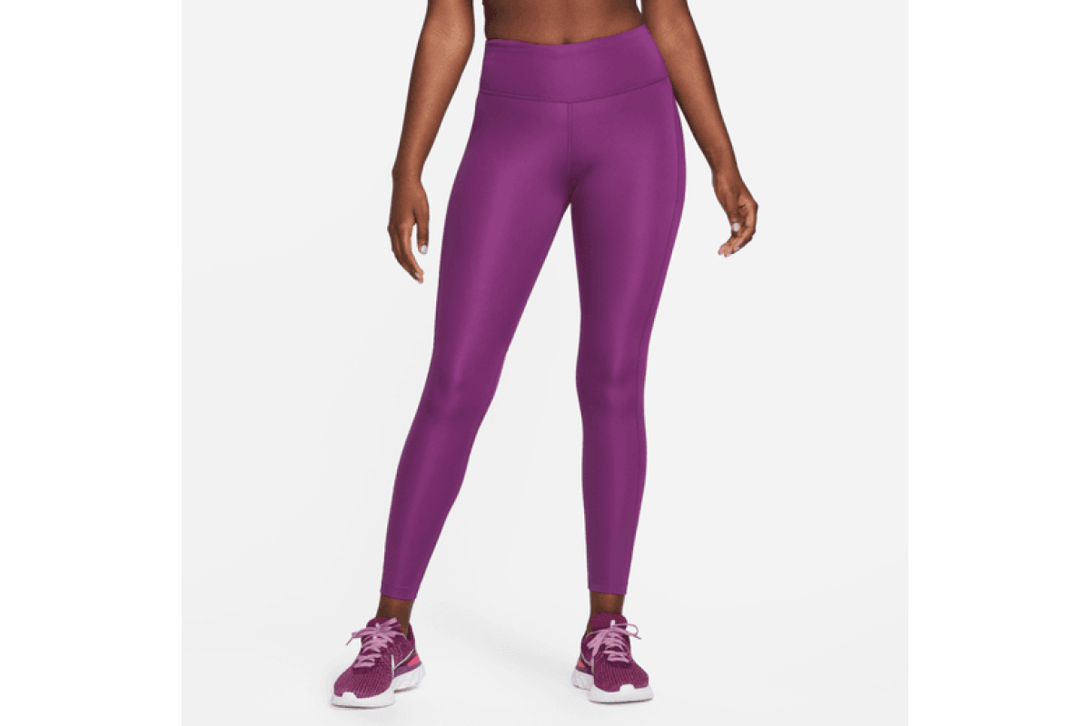 Nike Women's Epic Fast Mid-Rise Pocket Running Leggings in Purple