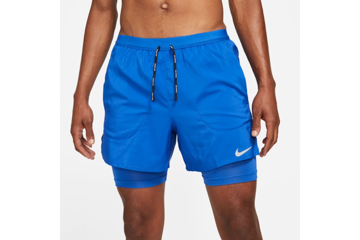 blue nike flex stride shorts