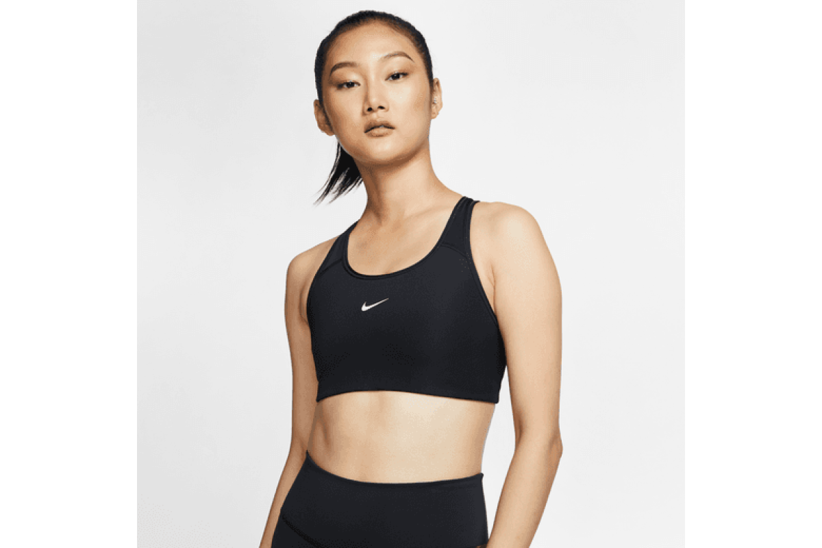 Nike Dri-FIT Swoosh Seamless Women's Tennis Sports Bra - Black
