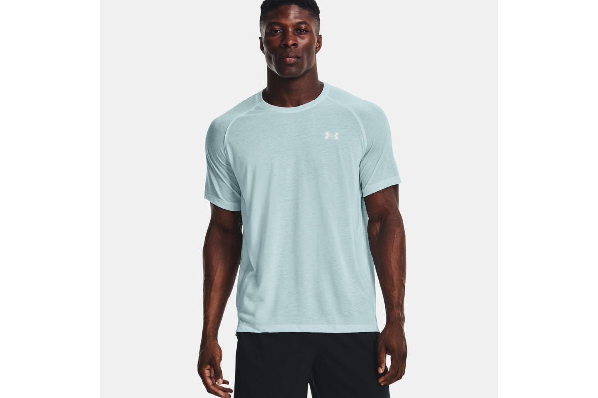 Under Armour Streaker Run Top Teal Longer distances and faster runs ...